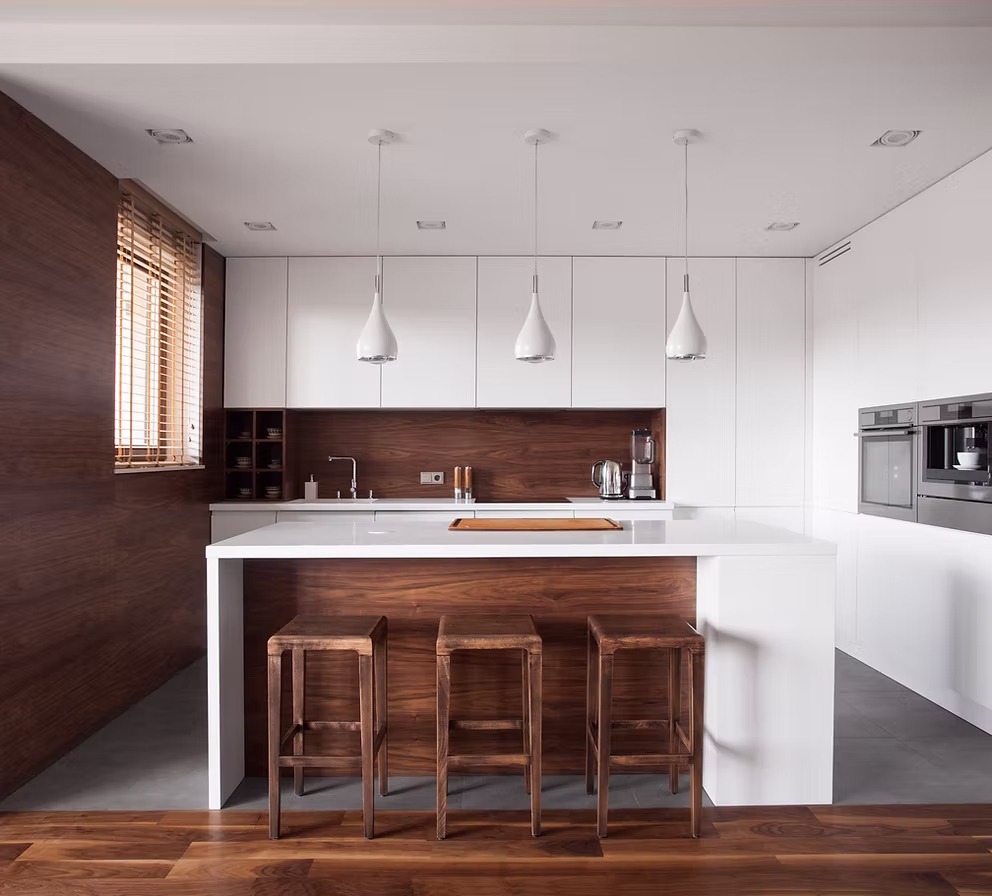 Kitchen renovation in Metro Vancouver with cabinetry, counters, and finish selections coordinated before construction
